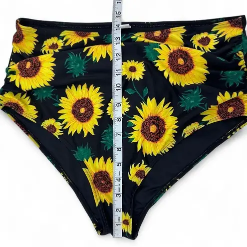 Unbranded Sunflower Bikini Bottom High waisted XL Black