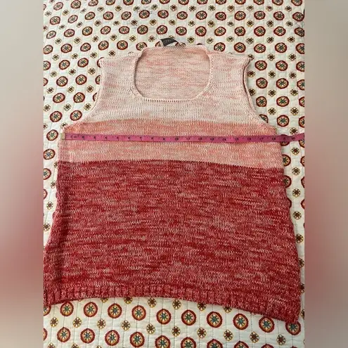 Gispa Italian Knit Pink Ombré Cardigan Tank Set Size L Size L