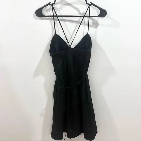 Ecote Urban Outfitters  Little black spaghetti strap waist cinching dress size XS