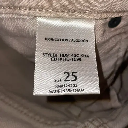 HIDDEN Women’s Size 25 Nori Khaki Crop Leg Jeans Tan