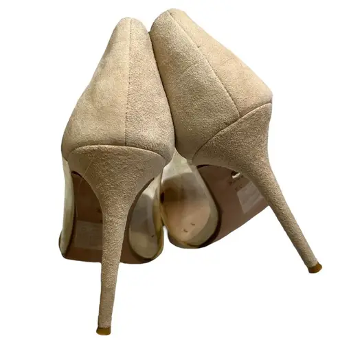 Raye Raey Revolve Suede PVC Pumps Heels Neutrals Stiletto Women’s Size EU 39 US 9