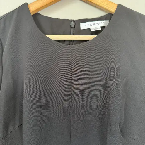 Kay Unger Davina Walk Thru Jumpsuit Women's 6 Black Formal Cocktail Party NWT