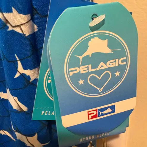 Pelagic NWT Lido Perf Tank Americamo Women’s XL Racerback Fishing Boating Blue