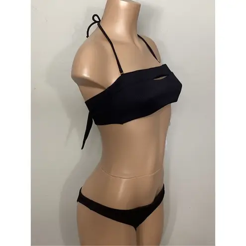 PilyQ New. PQ black pearl teeny bikini. Medium. Retails $149
