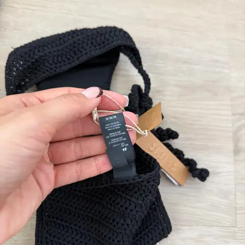 SKIMS Black Crochet Bikini set