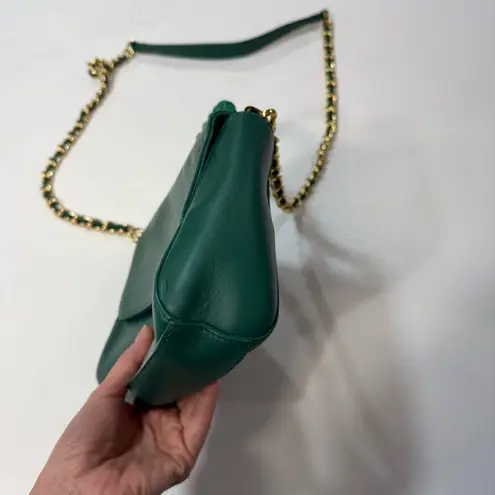 Lele Sadoughi Leather Top Handle Bag green