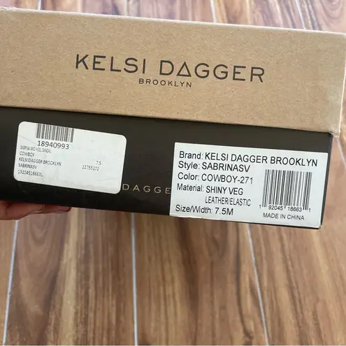 Kelsi Dagger NIB Brooklyn | Cowboy Sabrina Leather Sandal Size 7.5