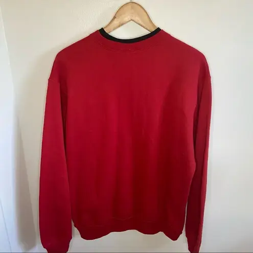 Vintage top stitch snowman crewneck Red Size L