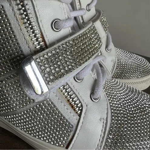 I.N.C. INTERNATIONAL CONCEPTS Debby Wedge Silver Bling Sneaker Size 6 #B1165