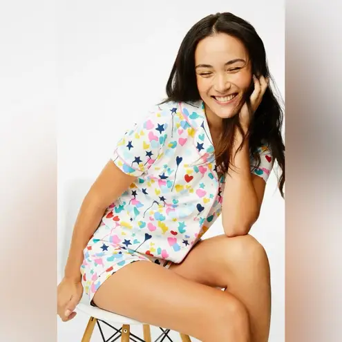 Roller Rabbit NWOT x Kerri Rosenthal Polo Pajamas in Starry Starry Love in an XS