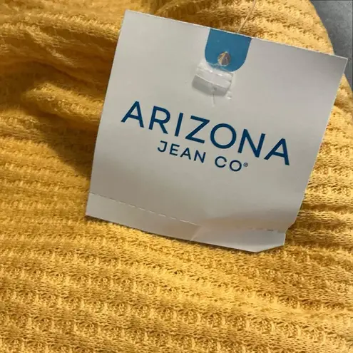 Arizona Jeans Arizona Jean Company Yellow Ribbed Peplum Blouse