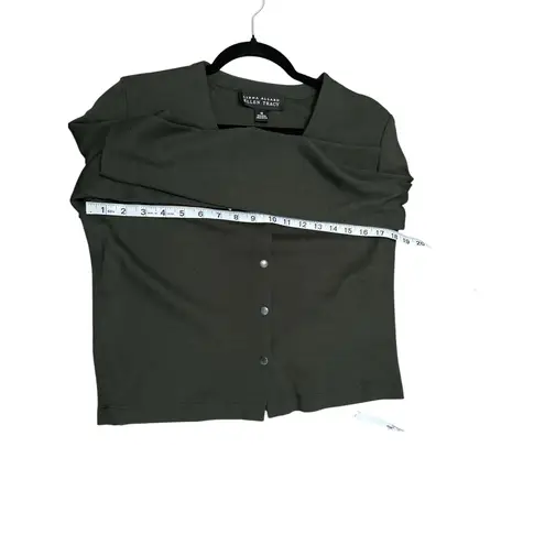 Ellen Tracy LINDA ALLARD 100%wool V-neck cardigan with button closures Size 10