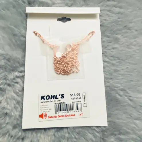 LC Lauren Conrad  Double Chain Leaf Pendant Necklace