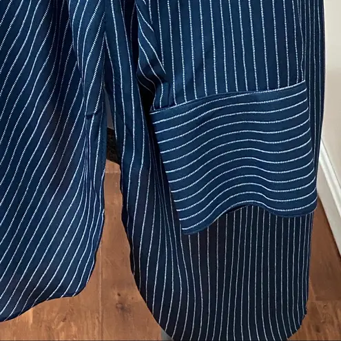 Rachel Roy Navy/White Stripe Tunic Blouse