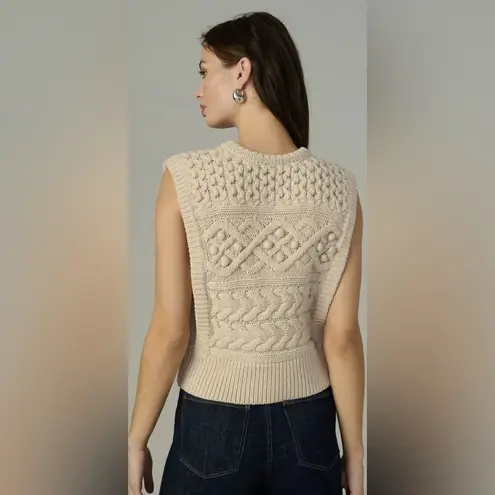 NWT JOE'S Milk The Clara Sweater Vest Small Tan