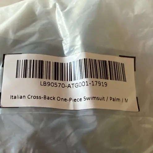 Quince NWT Italian Cross-Back One-Piece Swimsuit – Palm Green, Size M 🌴