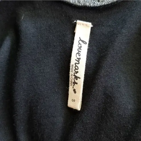 Lovemarks Metallic Silver Ribbed Tank Top Small