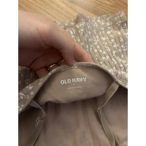 Old Navy  Ribbed Floral Crop Top Size Small