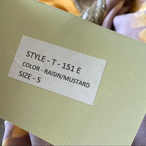 Tangerine Double Scoop Neck Beaded 100% Silk Top S