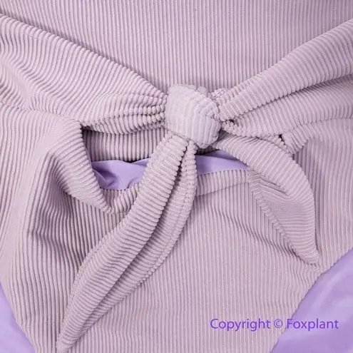 Beach Riot New! Set! Rib Dallas Emma bikini bottom lavender, top S, bottom M