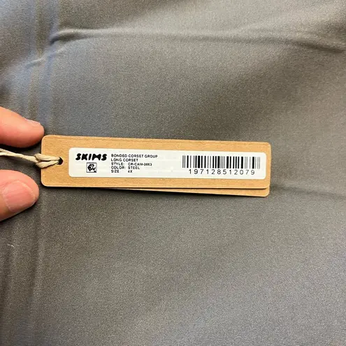 SKIMS NWT Bonded Long Corset Steel 4X | Shapewear Corset Top Bustier