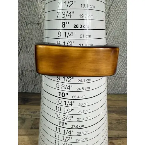 Vintage 80/90s Retro Lucite Square Brown Wood Thick Mobwife Bangle Bracelet