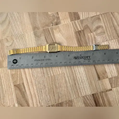 Seiko Super Rare Vintage Ladies Watch Octagonal Gold Dial Gold Bracelet