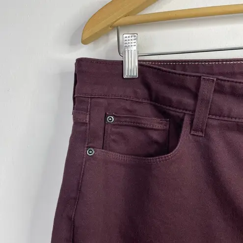 NYDJ Not Your Daughters Jeans Alina Burgundy Leggings Pants Skinny Plus 16W 16