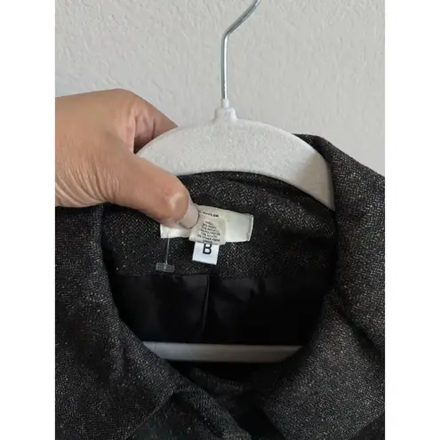 Ann Taylor Loft Women’s Size 4 Blazer Wool Blend Brown Tweed Suit Jacket Lined