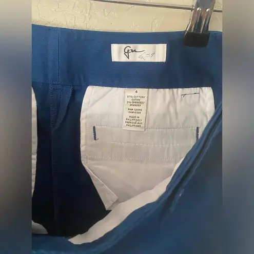 Greg Norman Women's Size 4 Blue Stretch Cotton Walking Golf Shorts Pockets NWT