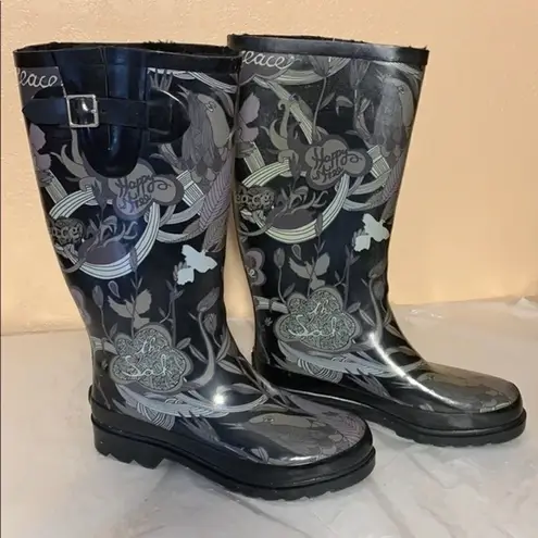 The Sak  Signature Tall Rubber Rain Boots Size 6 thumbnail 1