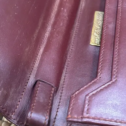 Cartier Burgundy Leather Clutch