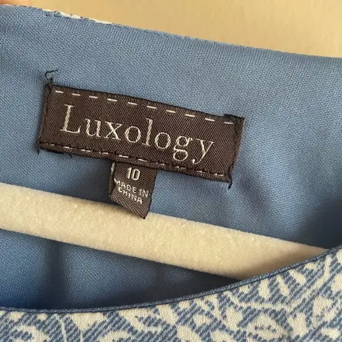 Luxology  blue dress 