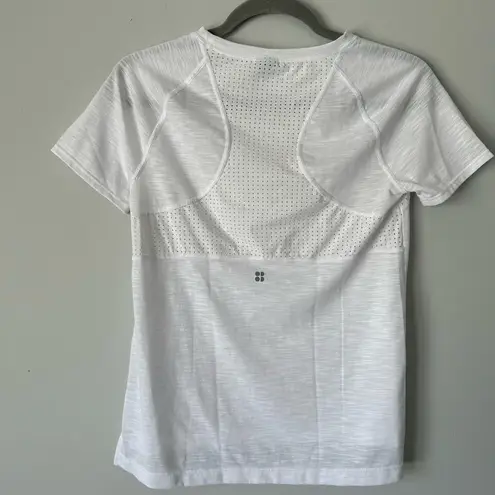 Sweaty Betty  anthropologie breeze running t-shirt white size XXS