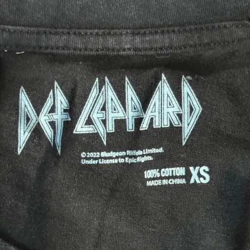 Def Leppard Shirt Hysteria Leopard Graphic Tee XS Womens Band Tee Rock Grunge