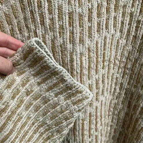 Free People Beach Oversized Grandpa Sweater XL Womens Tan Blush Pullover Crew