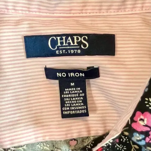 CHAPS  No Iron Floral Button Down Medium