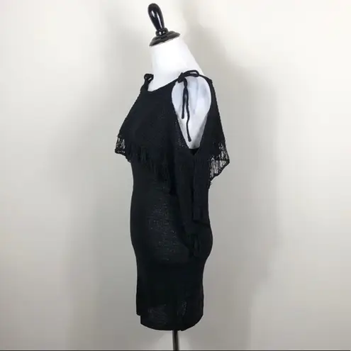 Somedays Lovin Dress Crochet Knit Cold Shoulder