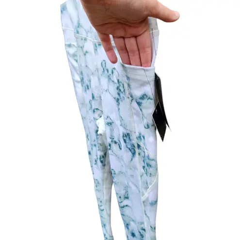 BSP Atomic Jelly Aqua Women's Leggigns Size Medium Green Aqua White Tye