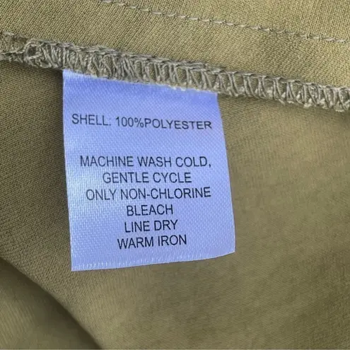 House of Harlow 1960 x REVOLVE Green olive satin long keyhole maxi dress Sz L Size L