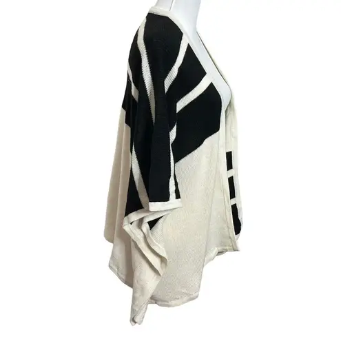 Brochu Walker Alpaca Wool Color Block City Open Poncho Cape Women’s One Size