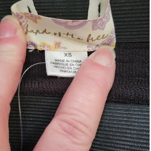 NWT Band of the Free Renee Black Ribbed Pencil Skirt Women Size XS Textured