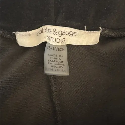 Cable & Gauge  Velour Track Suit Black Women Size XS