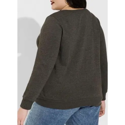 Torrid Vinylicons Peanuts Snoopy Mummy Halloween Graphic Sweatshirt Size 2 Gray