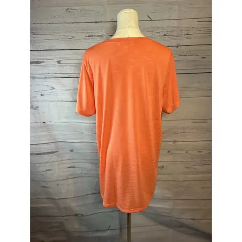 Athleta NWT  Breezy V-Neck Short Sleeve T-Shirt XL Orange Lightweight Scoop Tee
