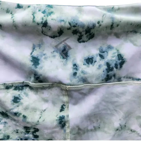 BSP Atomic Jelly Aqua Women's Leggigns Size Medium Green Aqua White Tye