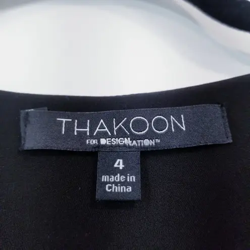 Thakoon for Design Nation Black Peplum Jumpsuit Long Sleeves V