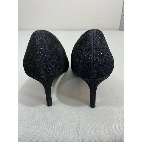 Womans Nina Ny 5 W Blue Sparkly Sequins Pumps