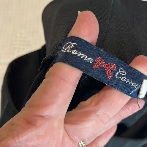 Roma Concept Black Leggings Graphic Side Womens Small