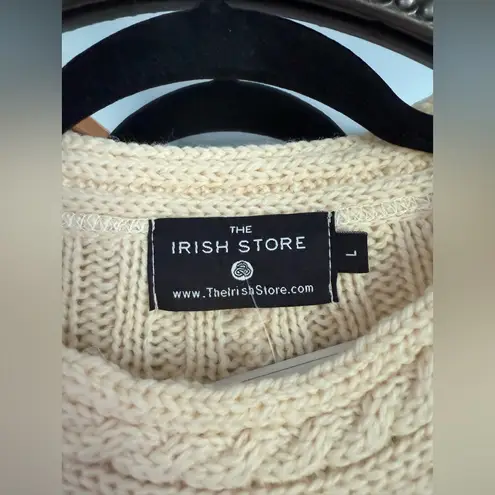 NWT The Irish Store Cable Knit Sweater Dress Size L